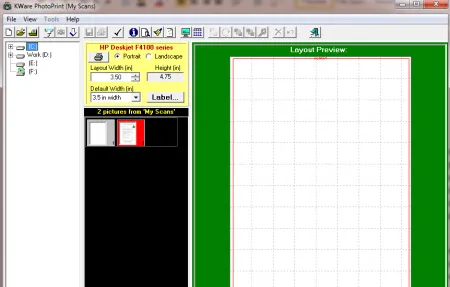 Photo Printing Tool to Prepare Images for Printing: KWare PhotoPrint