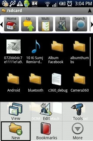 ASTRO File Manager New options