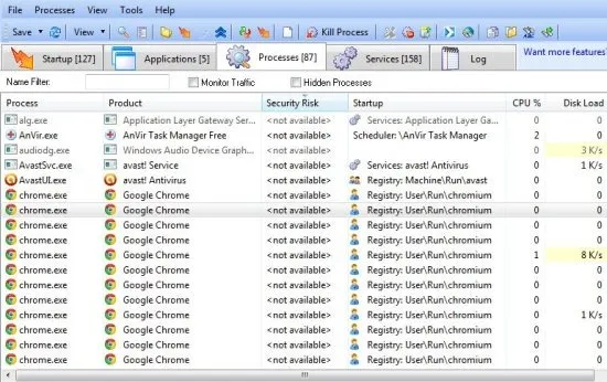 Anvir task manager