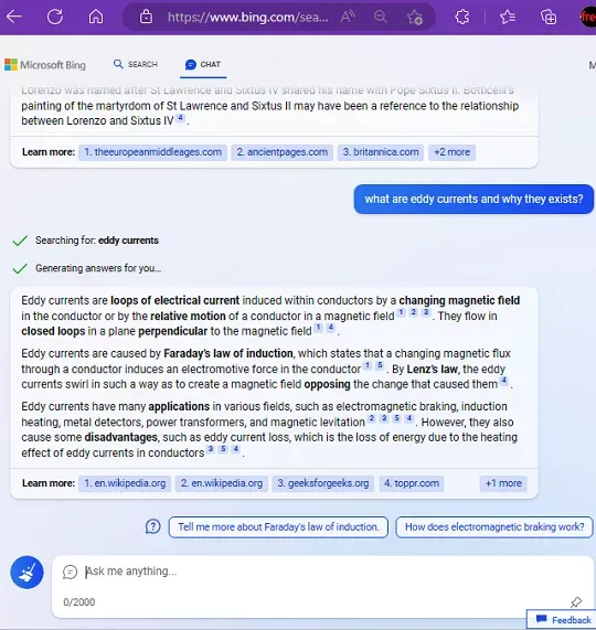 Bing AI Education