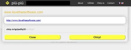 Chirp button created
