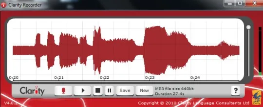 Clarity Recorder- interface