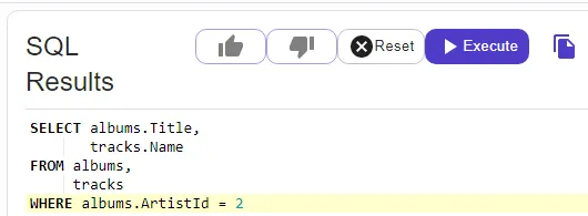 Cogram Generated SQL Code