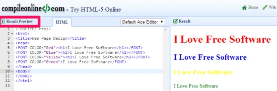 Compileonline
