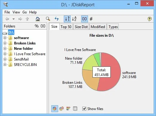 Disk Space Analyzers - JDiskReport