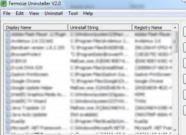 Fermose Uninstaller 01 uninstaller software
