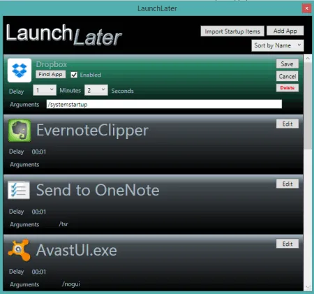 LaunchLater-interface