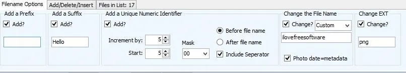 Multi Renamer- file renamer-rename menu