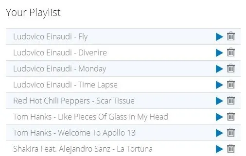 MusicNectar-search and listen to music online-playlist