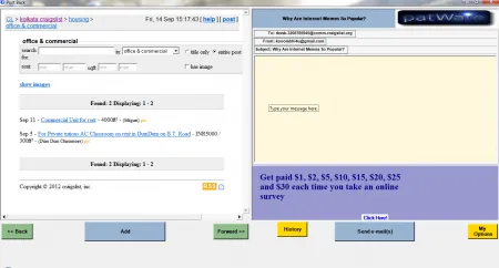 Using Craigslist browsing software