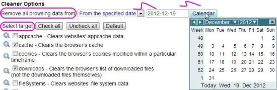 Remove data