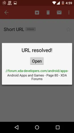 Resolved URL