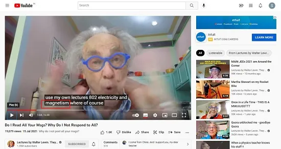 YouTube video
