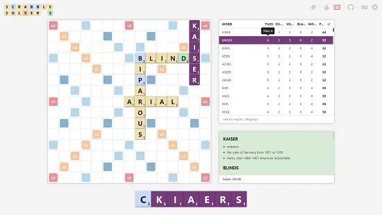 Scrabble Solver