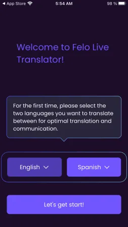 Set input output language