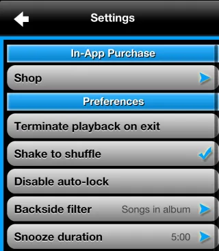 Settings