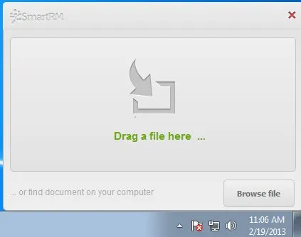 SmartRM default window