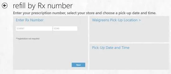 Walgreens- Refill