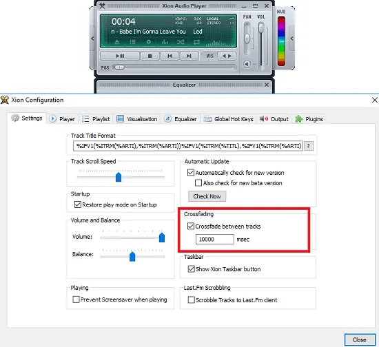 Xion Audio Player with Gapless plyback