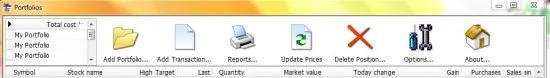 Zoom Portfolio Manager toolbar