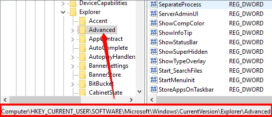access Advanced key