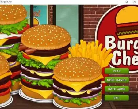 Windows 10 Burger Making Game App: Burger Chef