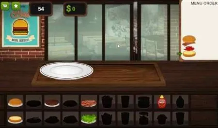 Windows 10 Burger Making Game App: Burger Chef