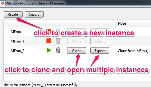 clone instances