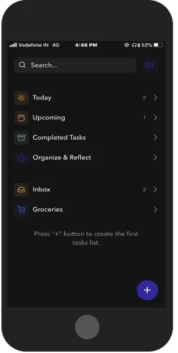 create your daily plan and add them into categories