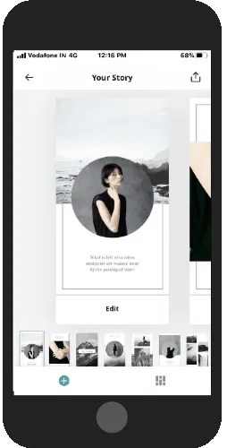 customize your stories using templates