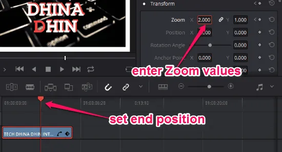 How to Zoom with DaVinci Resolve