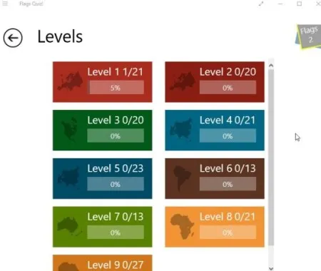 flags quiz levels