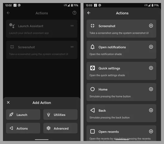 customize tap gesture action