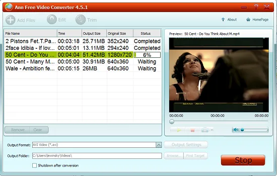 Ann Free Video Converter