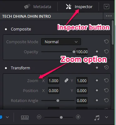 How to Zoom with DaVinci Resolve