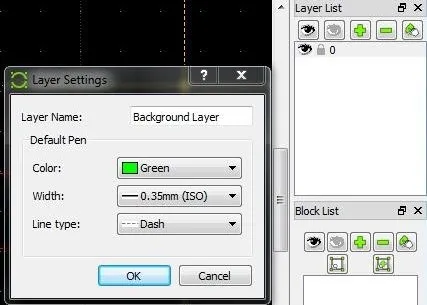 libreCAD layers