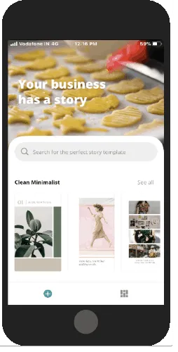 pick free templates to customize stories