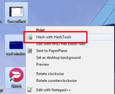 right click context menu option