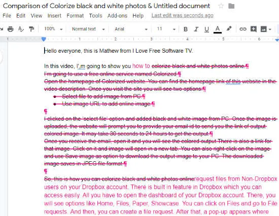 see the differences between two separate files