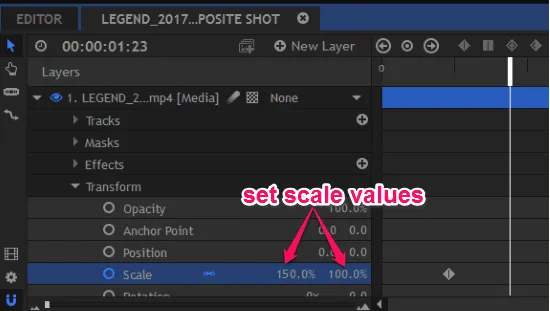 How to Zoom Any Specific Part of a Video Using HitFilm Express