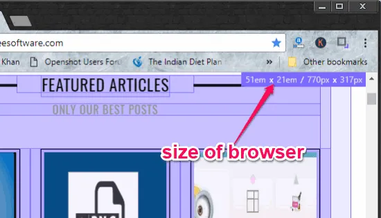 How to See the Size of Browser when it is Resized