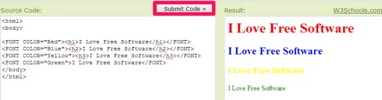 w3schools.com-editor
